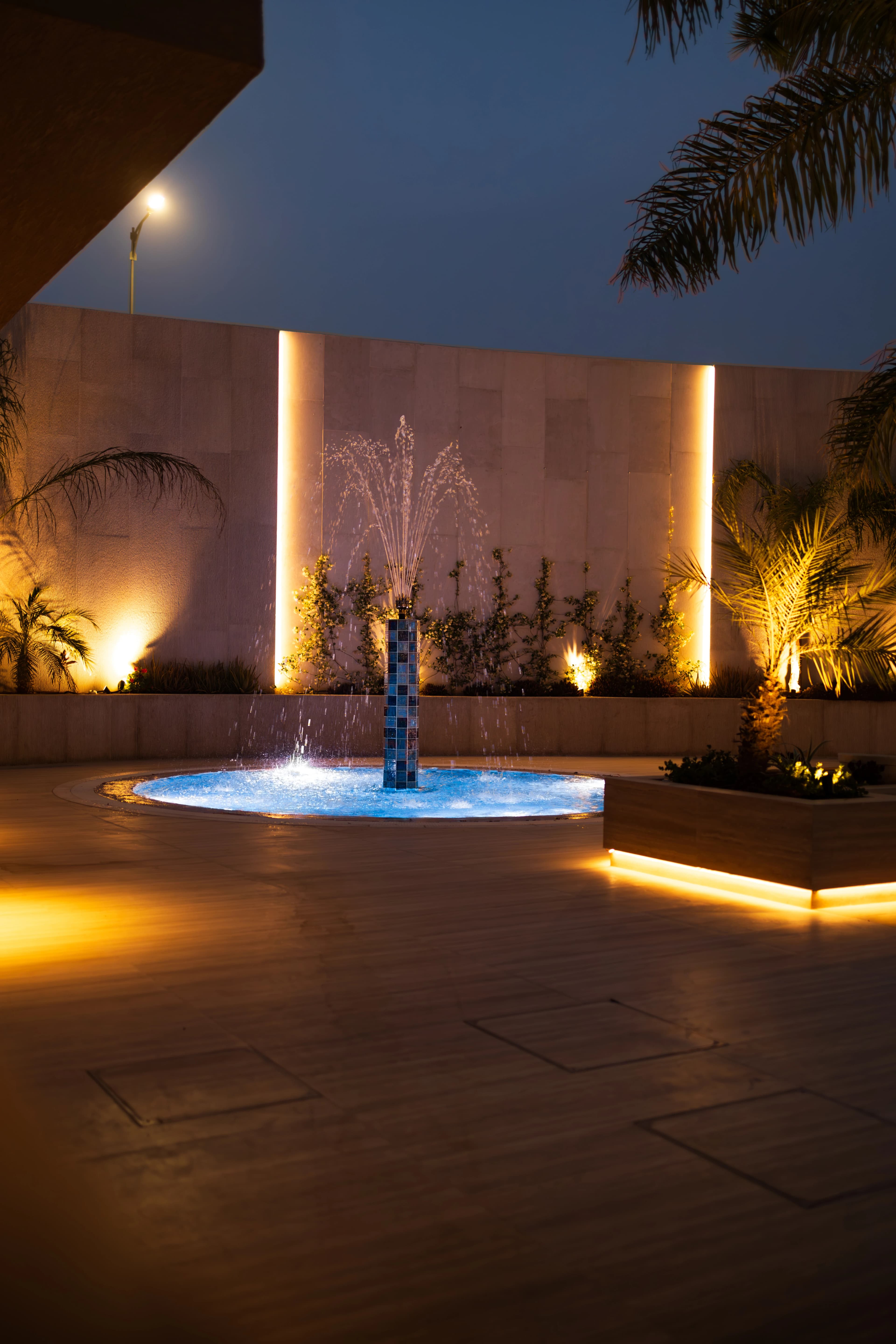Courtyard fountain