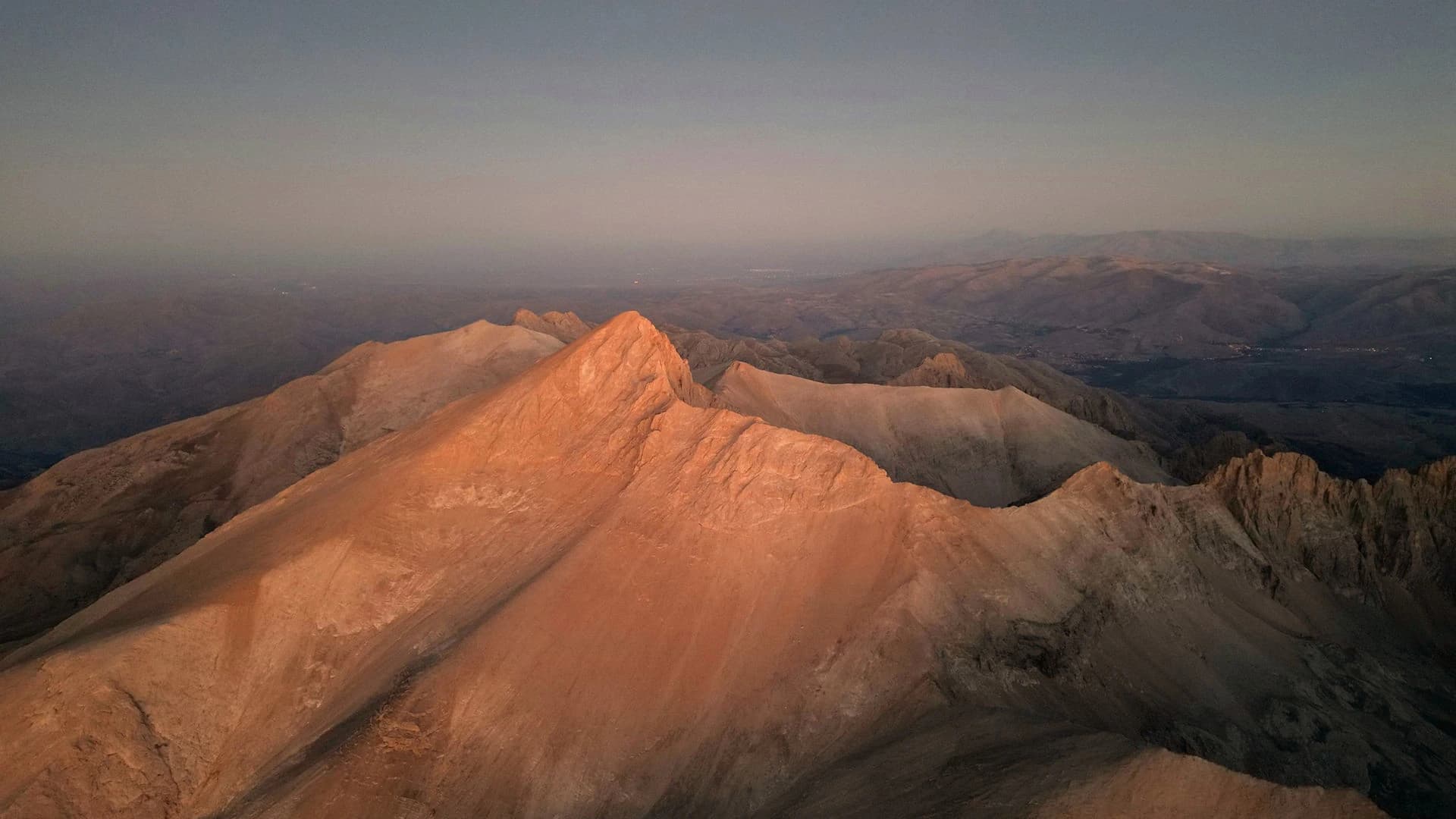 Jericho mountains sunset