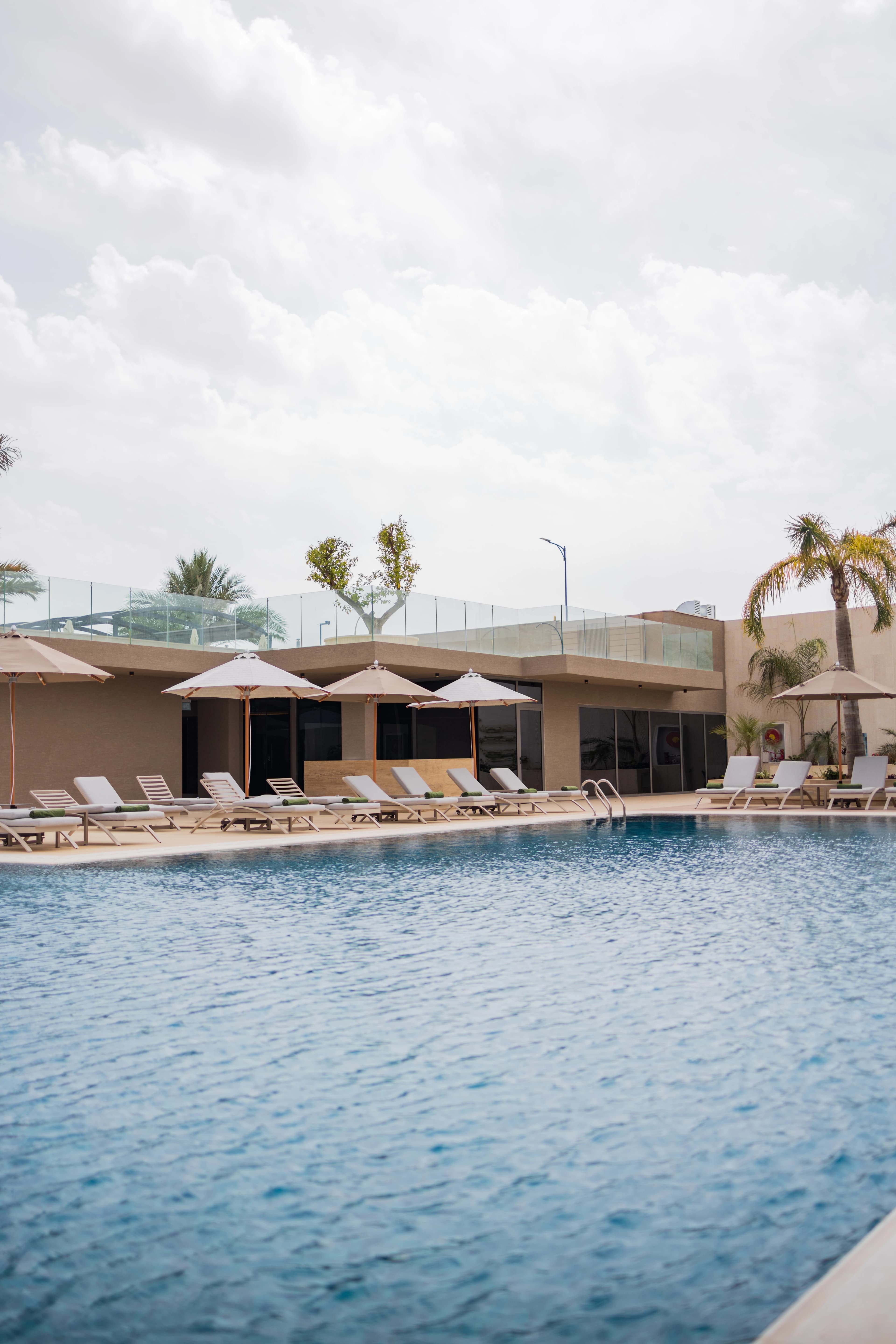 Rooftop pool view