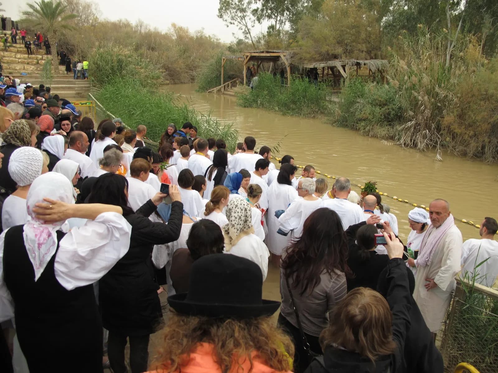 The baptism site on the Jordan River